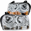 Load image into Gallery viewer, ANZO 2005-2010 Chrysler 300 Crystal Headlights w/ Halo Chrome (CCFL) - Main Product View