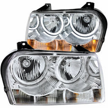 Load image into Gallery viewer, ANZO 2005-2010 Chrysler 300 Crystal Headlights w/ Halo Chrome (CCFL) - Main Product View