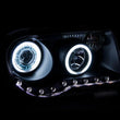 Load image into Gallery viewer, ANZO 2005-2010 Chrysler 300C Projector Headlights w/ Halo Black (CCFL) G2 - Back View