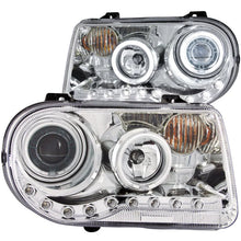 Load image into Gallery viewer, ANZO 2005-2010 Chrysler 300C Projector Headlights w/ Halo Chrome (CCFL) G2 - Main Product View