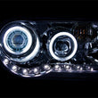 Load image into Gallery viewer, ANZO 2005-2010 Chrysler 300C Projector Headlights w/ Halo Chrome (CCFL) G2 - Side View