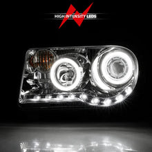 Load image into Gallery viewer, ANZO 2005-2010 Chrysler 300C Projector Headlights w/ Halo Chrome (CCFL) G2 - Installation View
