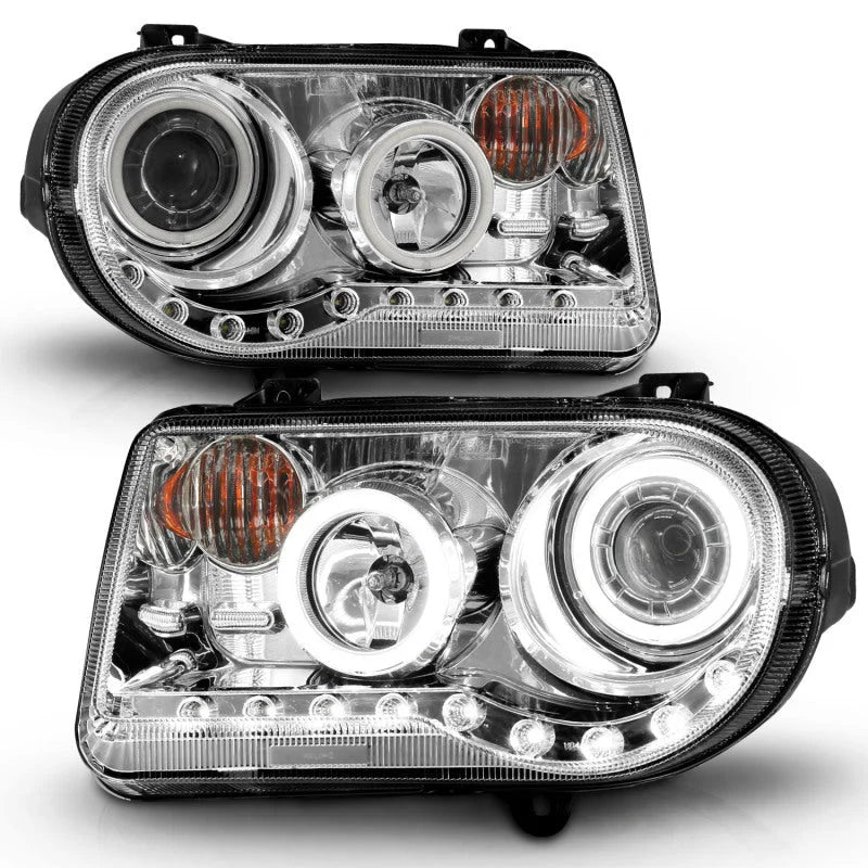 ANZO 2005-2010 Chrysler 300C Projector Headlights w/ Halo Chrome (CCFL) G2 - Additional View 8