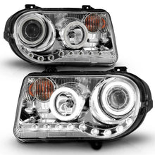 Load image into Gallery viewer, ANZO 2005-2010 Chrysler 300C Projector Headlights w/ Halo Chrome (CCFL) G2 - Additional View 8