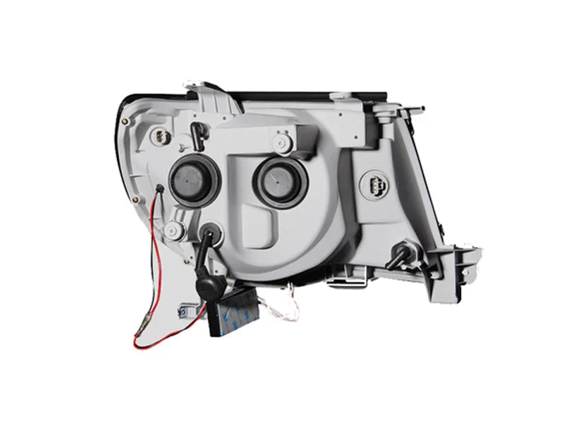 ANZO 2005-2011 Toyota Tacoma Projector Headlights w/ Halo Black - Additional View 9