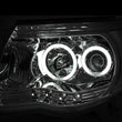 Load image into Gallery viewer, ANZO 2005-2011 Toyota Tacoma Projector Headlights w/ Halos Chrome - Side View