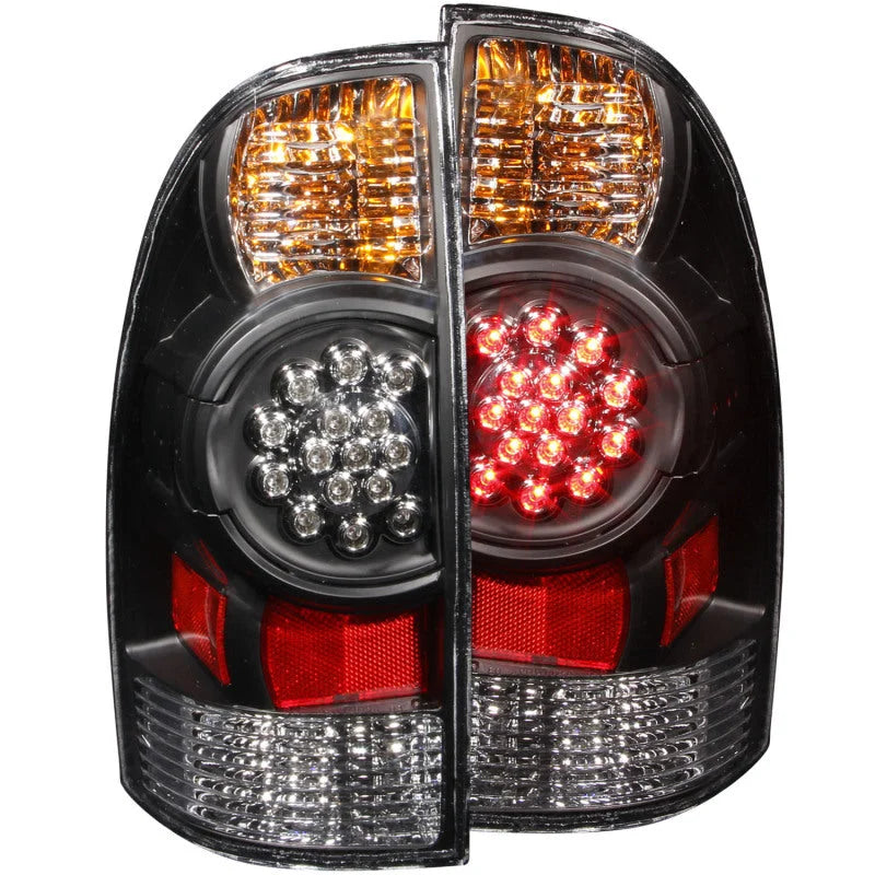 ANZO 2005-2015 Toyota Tacoma LED Taillights Black - Main Product View