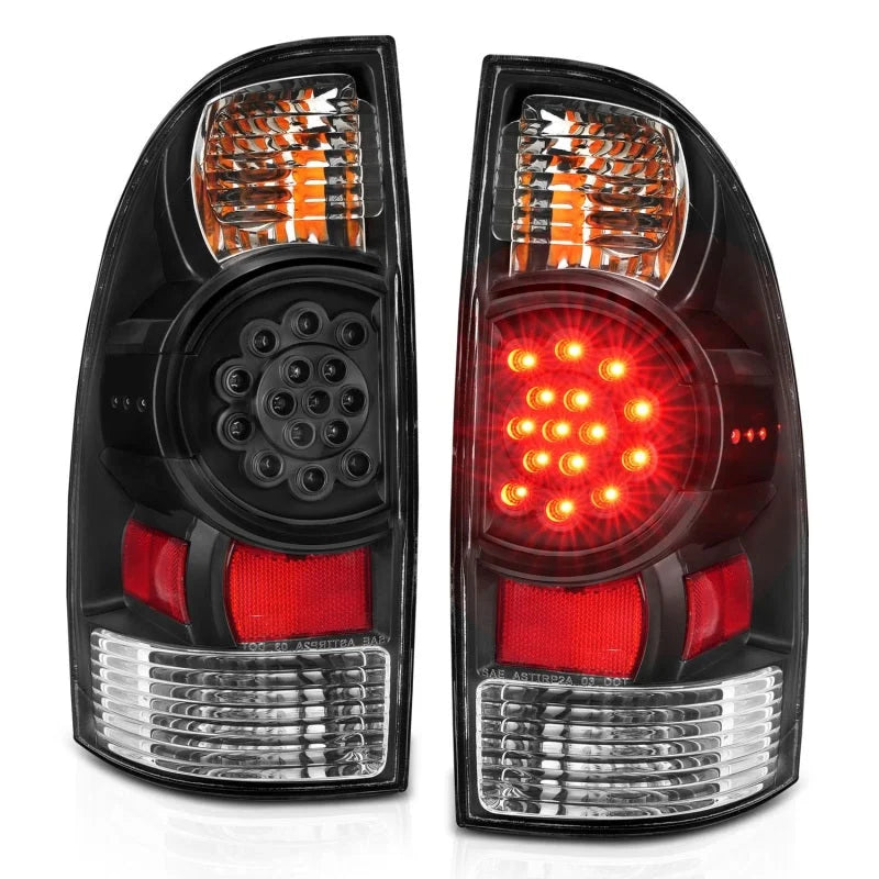 ANZO 2005-2015 Toyota Tacoma LED Taillights Black - Additional View 7