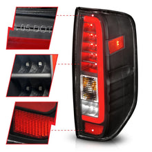 Load image into Gallery viewer, ANZO 2005-2021 Nissan Frontier LED Taillights Black Housing/Clear Lens - Additional View 6