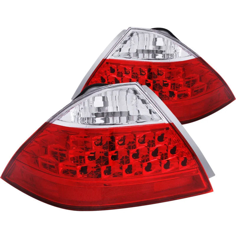 ANZO 2006-2007 Honda Accord Taillights Red/Clear - Main Product View