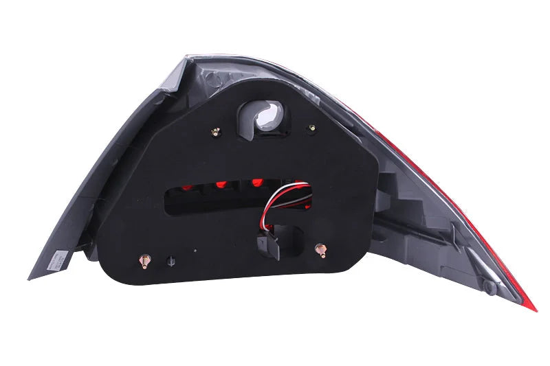 ANZO 2006-2007 Honda Accord Taillights Red/Clear - Side View