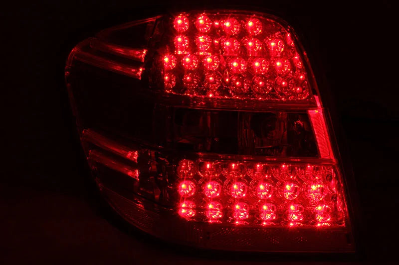 ANZO 2006-2007 Mercedes Benz M Class W164 LED Taillights Red/Clear - Side View