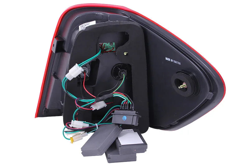 ANZO 2006-2007 Mercedes Benz M Class W164 LED Taillights Red/Clear - Detail View