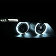 Load image into Gallery viewer, ANZO 2006-2008 BMW 3 Series E90-E91 Projector Headlights w/ Halo w/ LED Bar Black (CCFL) - Side View