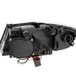 Load image into Gallery viewer, ANZO 2006-2008 BMW 3 Series E90-E91 Projector Headlights w/ Halo w/ LED Bar Black (CCFL) - Detail View