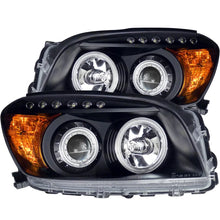 Load image into Gallery viewer, ANZO 2006-2008 Toyota Rav4 Projector Headlights w/ Halo Black - Main Product View