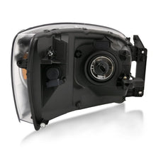 Load image into Gallery viewer, ANZO 2006-2009 Dodge Ram 1500 Crystal Headlight  Black Amber - Side View
