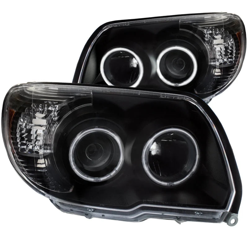 ANZO 2006-2009 Toyota 4Runner Projector Headlights w/ Halo Black - Main Product View