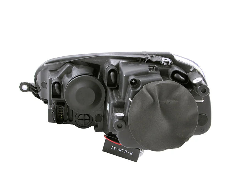 ANZO 2006-2009 Volkswagen Rabbit Projector Headlights w/ Halo Black (CCFL) - Installation View