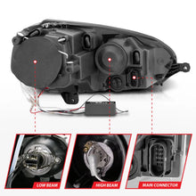 Load image into Gallery viewer, ANZO 2006-2009 Volkswagen Rabbit Projector Headlights w/ Halo Black (CCFL) - Additional View 5