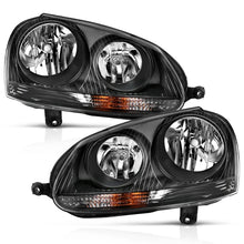 Load image into Gallery viewer, ANZO 2006-2009 Volkswagen Us Rabbit Crystal Headlight Black (Halogen Only) - Side View