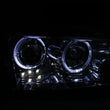 Load image into Gallery viewer, ANZO 2006-2010 Dodge Charger Projector Headlights w/ Halo Chrome - Side View