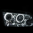 Load image into Gallery viewer, ANZO 2006-2010 Dodge Charger Projector Headlights w/ Halo Chrome (CCFL) - Back View