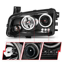 Load image into Gallery viewer, ANZO 2006-2010 Dodge Charger Projector Headlights w/ Halo Chrome (CCFL) - Additional View 7