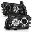 Load image into Gallery viewer, ANZO 2006-2010 Dodge Charger Projector Headlights w/ Halo Chrome (CCFL) - Additional View 8