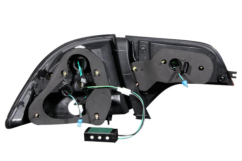 ANZO 2006-2011 Honda Civic LED Taillights Black - Detail View