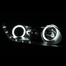 Load image into Gallery viewer, ANZO 2006-2011 Honda Civic Projector Headlights w/ Halo Black (CCFL) - Detail View