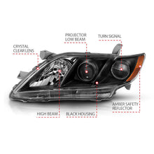 Load image into Gallery viewer, ANZO 2007-2009 Toyota Camry Projector Headlight Black Amber - Additional View 5