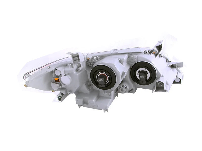 ANZO 2007-2009 Toyota Camry Projector Headlights w/ Halo Chrome - Detail View