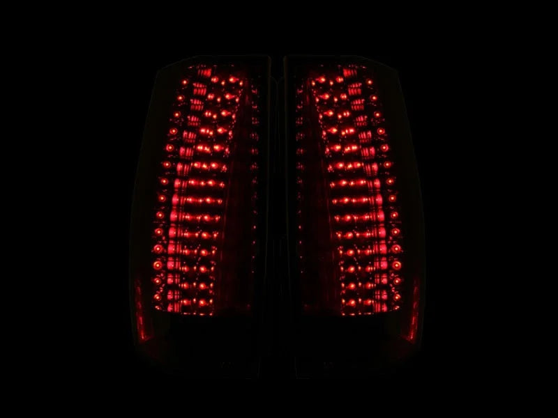 ANZO 2007-2011 Cadillac Escalade LED Taillights Chrome - Side View