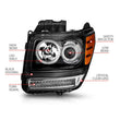 Load image into Gallery viewer, ANZO 2007-2012 Dodge Nitro Projector Headlights w/ Halo Black (CCFL) G2 - Additional View 6