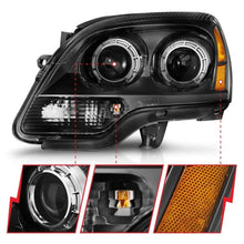 Load image into Gallery viewer, ANZO 2007-2012 GMC Acadia Projector Headlights Balck Housing - Side View