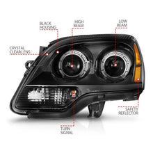 Load image into Gallery viewer, ANZO 2007-2012 GMC Acadia Projector Headlights Balck Housing - Installation View