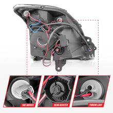 Load image into Gallery viewer, ANZO 2007-2012 Nissan Sentra Projector Headlights Black - Back View