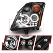 Load image into Gallery viewer, ANZO 2007-2012 Nissan Sentra Projector Headlights Black - Additional View 7