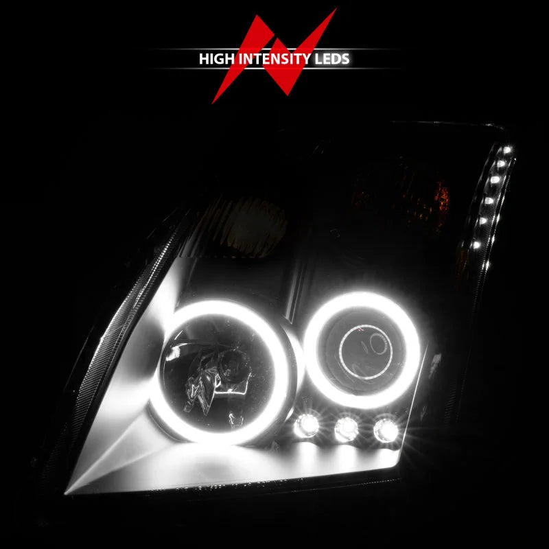 ANZO 2007-2012 Nissan Sentra Projector Headlights Black - Additional View 9