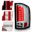 Load image into Gallery viewer, ANZO 2007-2013 Chevrolet Silverado 1500 LED Taillights Chrome - Back View