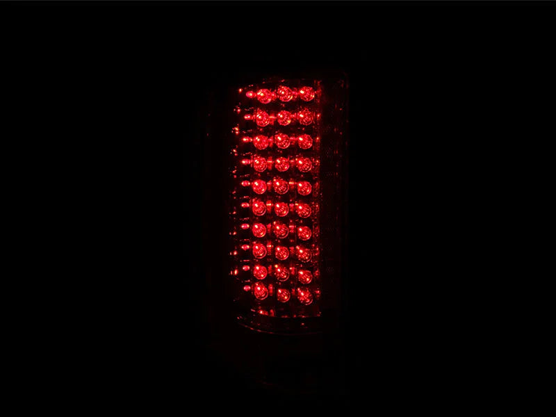 ANZO 2007-2013 Chevrolet Silverado 1500 LED Taillights Smoke - Side View