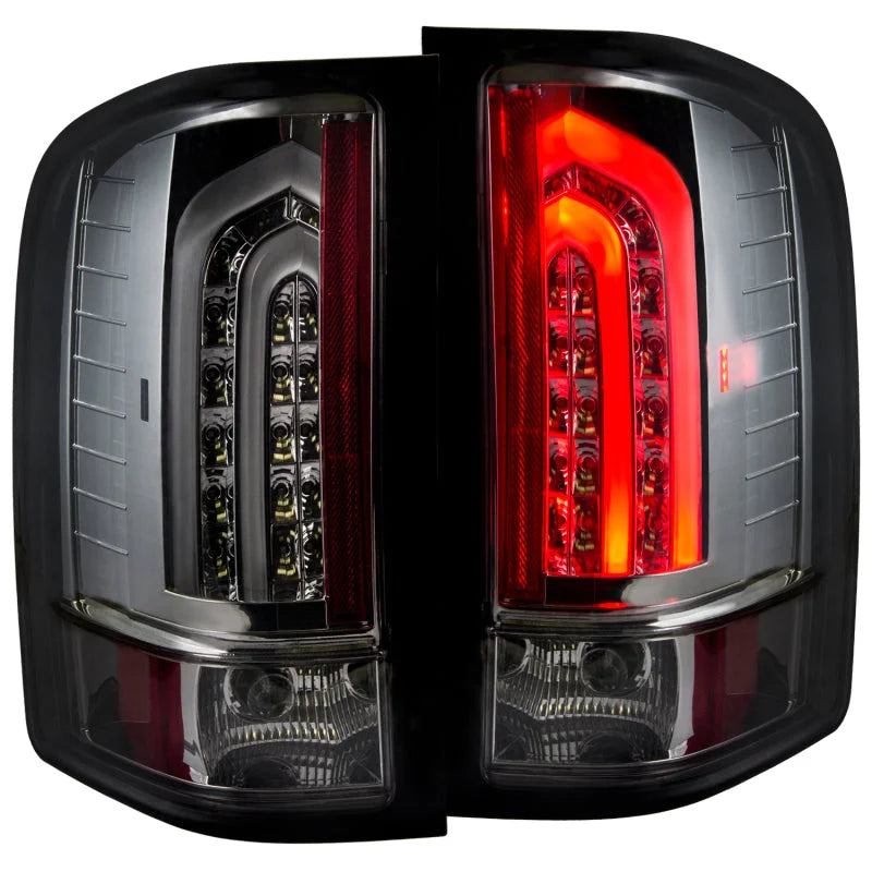 ANZO 2007-2013 Chevrolet Silverado 1500 LED Taillights Smoke G2 - Main Product View