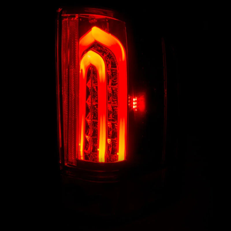 ANZO 2007-2013 Chevrolet Silverado 1500 LED Taillights Smoke G2 - Side View