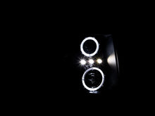 Load image into Gallery viewer, ANZO 2007-2013 Chevrolet Silverado 1500 Projector Headlights w/ Halo Black - Back View