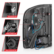Load image into Gallery viewer, ANZO 2007-2013 Chevrolet Silverado1500/ 2500/ 3500 LED Tail Lights w/ Light Bar Black Housing Smoke - Additional View 6