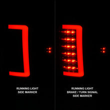 Load image into Gallery viewer, ANZO 2007-2013 GMC Sierra LED Tail Lights w/ Light Bar Black Housing Smoke Lens - Additional View 6