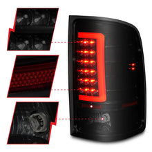 Load image into Gallery viewer, ANZO 2007-2013 GMC Sierra LED Tail Lights w/ Light Bar Black Housing Smoke Lens - Additional View 7