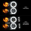 Load image into Gallery viewer, ANZO 2007-2013 Gmc Sierra 1500 Projector Headlights w/ Halo Black - Installation View