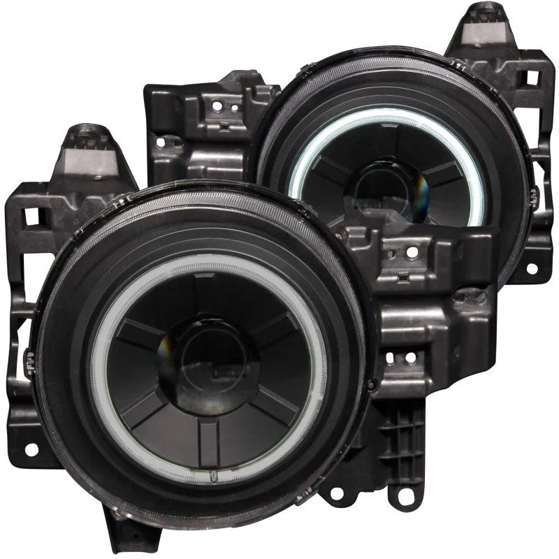 ANZO 2007-2013 Toyota Fj Cruiser Projector Headlights w/ Halo Black - Main Product View